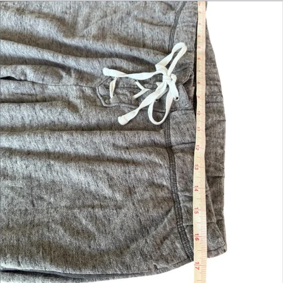 PINK VICTORIA’S SECRET HEATHER GRAY LACE-UP LIGHTWEIGHT LOGO SWEATPANTS *LARGE - Picture 7 of 16